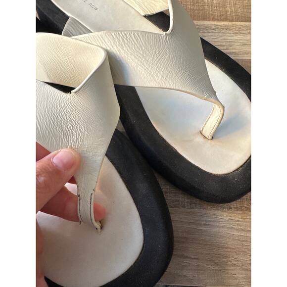 Women's The Row Ginza Two-Toned Leather and Suede Platform Sandals size 39 - Picture 6 of 8